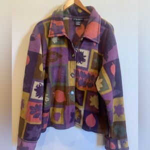 Vibrant Multicolor Women's Teddy Jacket